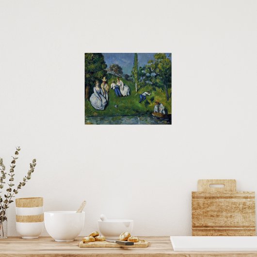 Poster Cézanne - L'étang (Cuisine)