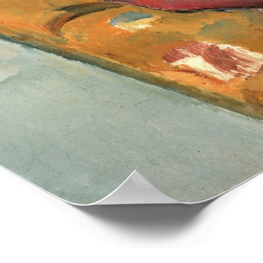 Poster Cézanne - Madame Cézanne Dans Un Fauteuil Jaune (Coin)