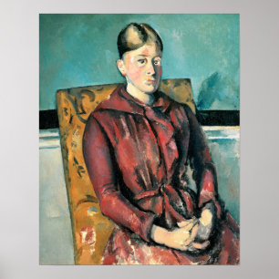 Poster Cézanne - Madame Cézanne Dans Un Fauteuil Jaune