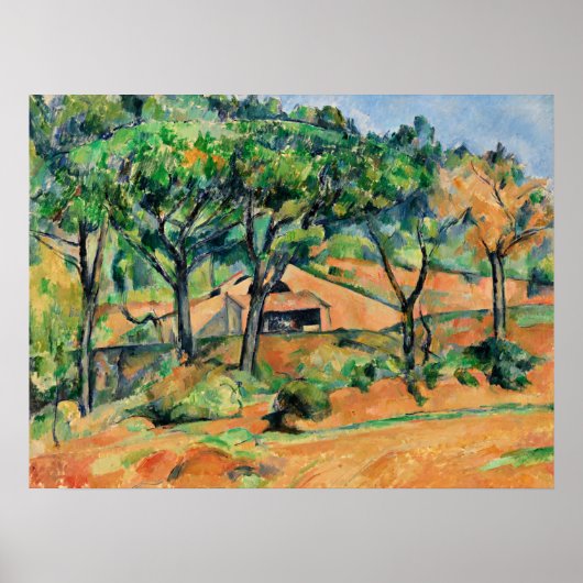Poster Cezanne - Maison en Provence, oeuvres d'art popula (Devant)