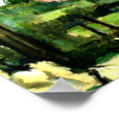 Poster Cezanne - Maisons dans la verdure-1881 (Coin)