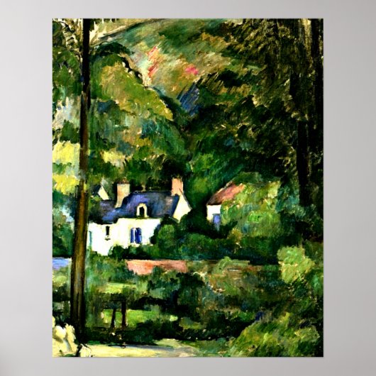 Poster Cezanne - Maisons dans la verdure-1881 (Devant)