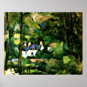 Poster Cezanne - Maisons dans la verdure-1881 (Devant)