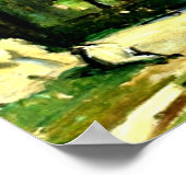 Poster Cezanne - Maisons dans la verdure-1881 (Coin)