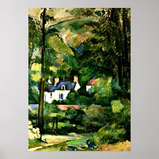 Poster Cezanne - Maisons dans la verdure-1881 (Devant)