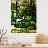 Poster Cezanne - Maisons dans la verdure-1881 (Cuisine)