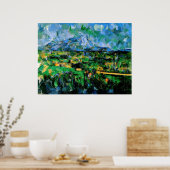 Poster Cezanne - Mont Sainte Victoire (Cuisine)