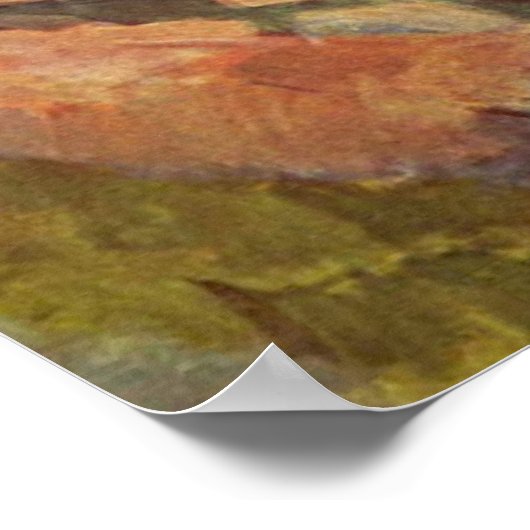 Poster Cezanne - Montagnes en Provence (Coin)