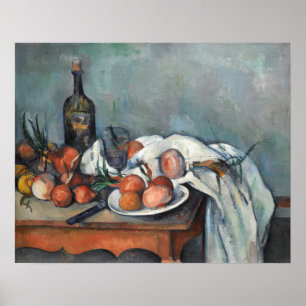 Poster Cézanne - Nature morte aux oignons