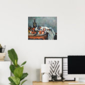 Poster Cézanne - Nature morte aux oignons (Bureau à domicile)