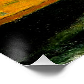 Poster Cezanne - Pêche, poires et raisins (Coin)