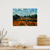 Poster Cezanne - Riverbanks (Cuisine)