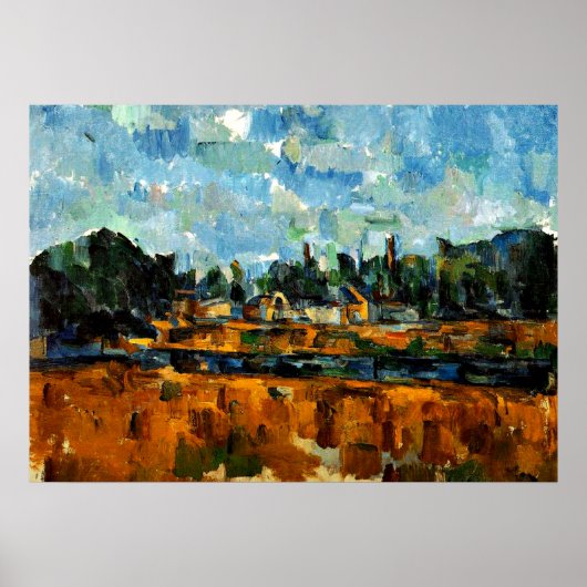 Poster Cezanne - Riverbanks (Devant)