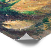Poster Cézanne - Route menant au lac (Coin)