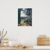 Poster Cézanne - Route menant au lac (Cuisine)