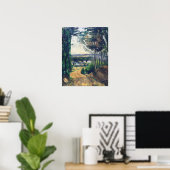 Poster Cézanne - Route menant au lac (Bureau à domicile)