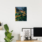 Poster Cézanne - Route tournant à Montgeroult (Bureau à domicile)