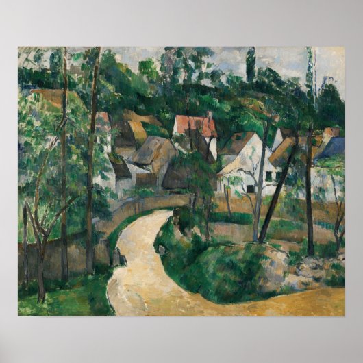 Poster Cézanne - Tournant de route (Devant)