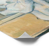 Poster Cézanne - Vie Encore Avec Rideau Et Fleurs (Coin)