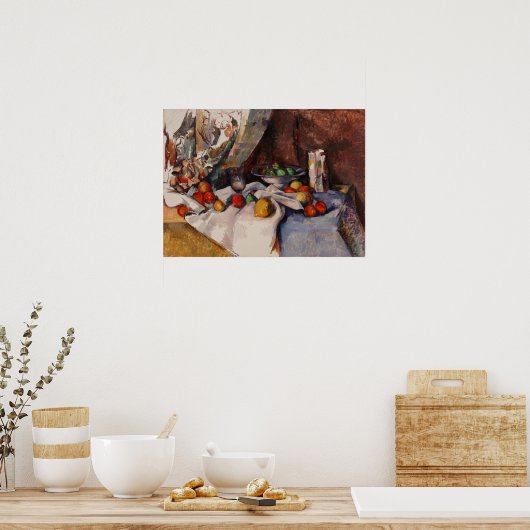 Poster Cézanne - Vie morte (Cuisine)