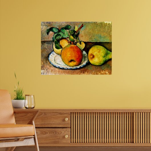 Poster Cezanne - Vie morte avec pommes et poires (Salon 2)