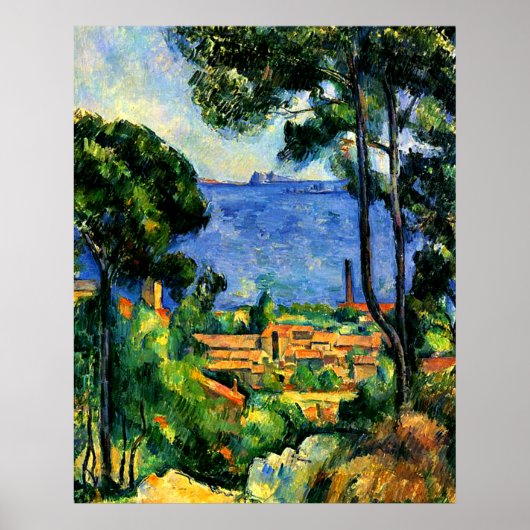 Poster Cezanne - Vue de l'Estaque (Devant)