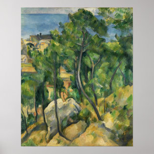 Poster Cézanne - Vue Sur La Mer À L'Estaque