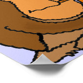 Poster CG- Funny Gorilla Jouer à l'affiche Tuba (Coin)