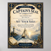 Poster ch9 Déployez Vos Voiles Certificat de Cachet de Ca (Devant)