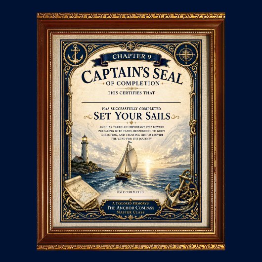Poster ch9 Déployez Vos Voiles Certificat de Cachet de Ca