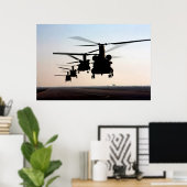 Poster CH-47 Chinooks (Bureau à domicile)