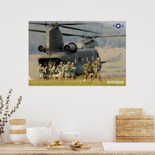 POSTER CH-47D CHINOOK (Cuisine)