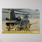 POSTER CH-47D CHINOOK (Devant)