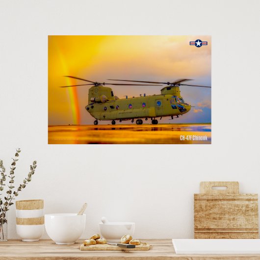 POSTER CH-47F CHINOOK (Cuisine)