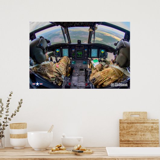 POSTER CH-47F CHINOOK (Cuisine)