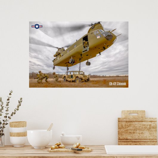 POSTER CH-47F CHINOOK (Cuisine)