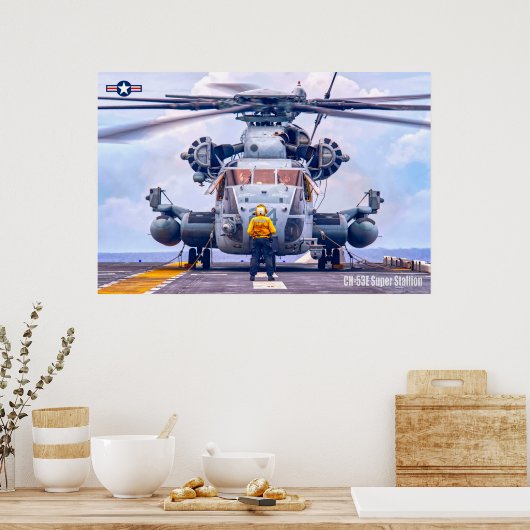 POSTER CH-53E SUPER STALLION (Cuisine)