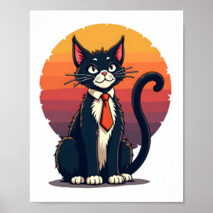 Poster Ch Ch Ch Meow Meow Costume d'Halloween Effrayant p