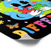 Poster Chacun Communique Différemment L'Autisme Discours  (Coin)