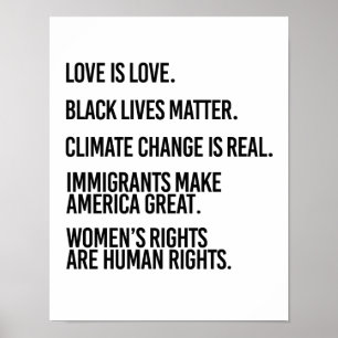 Poster Chacun mérite les droits de l'homme et le