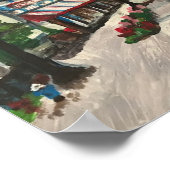 Poster "Chagrin Falls" Ohio Peinture de Willowcatdesigns (Coin)