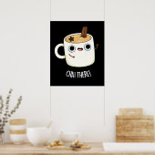 Poster Chai There Funny Chai Tea Pun Dark BG (Cuisine)