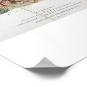 Poster Chain of Mont Blanc, from an actual survey in (Coin)