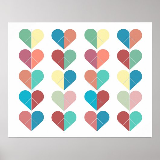 Poster Chaîne de Coeurs (Devant)