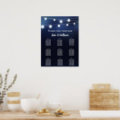 Poster Chaîne de lumière marine Plan d'assise (Cuisine)