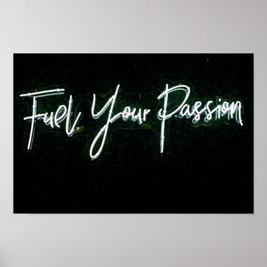 POSTER CHAÎNE DE LUMIÈRE NOIRE ET BLANCHE DE LA PASSION (Devant)