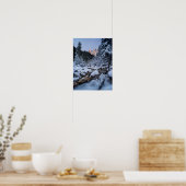 Poster Chaîne de montagnes de Geisler enneigée (Cuisine)