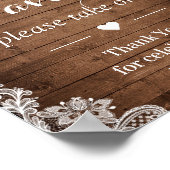 Poster Chaîne de tournesol rustique illumine les faveurs  (Coin)