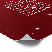 Poster Chaîne d'étincelle mariage rouge (Coin)