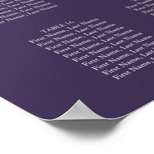 Poster Chaîne Lights Purple Mariage Seize Chart (Coin)